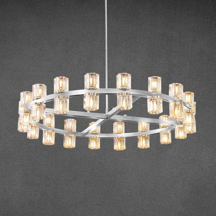 Arcachen Crystal Round Chandelier 36"