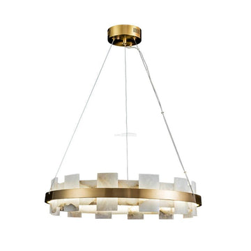 Olivia Alabaster Halo Chandelier ┻ 23.6▼/┻ 31.5''