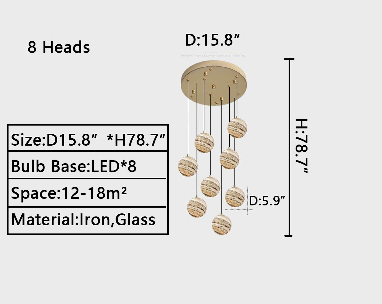 D15.8"*H78.7" chandelier,chandeliers,sky,star,stairs,staircase,spiral staircase,long,extra large,large,huge,big,oversize