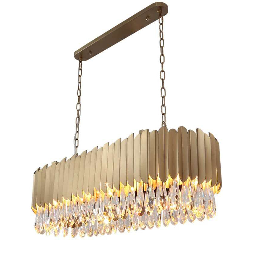 Alicante Tiered Linear Crystal Chandelier