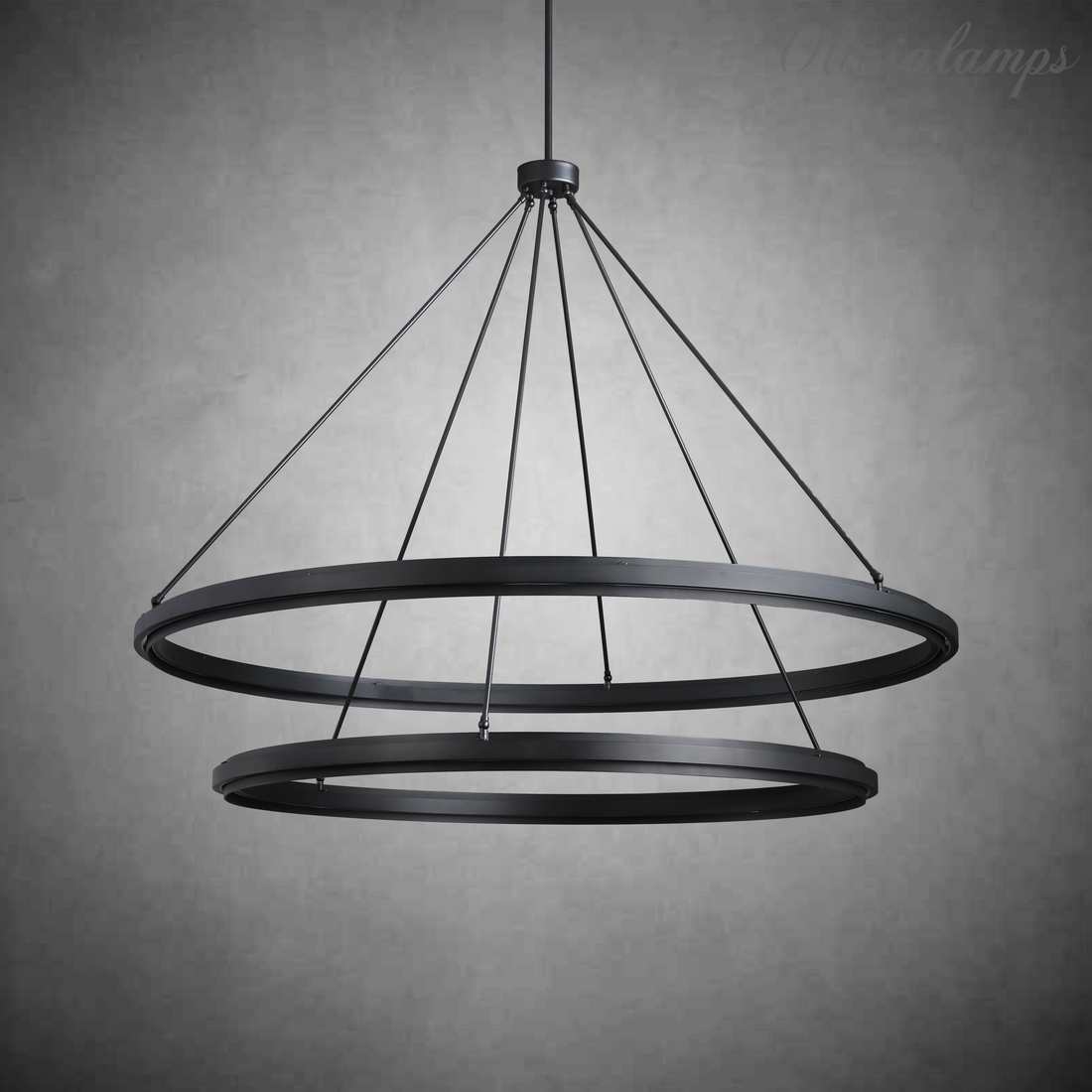 Peral 2-Tier Round Chandelier 60"