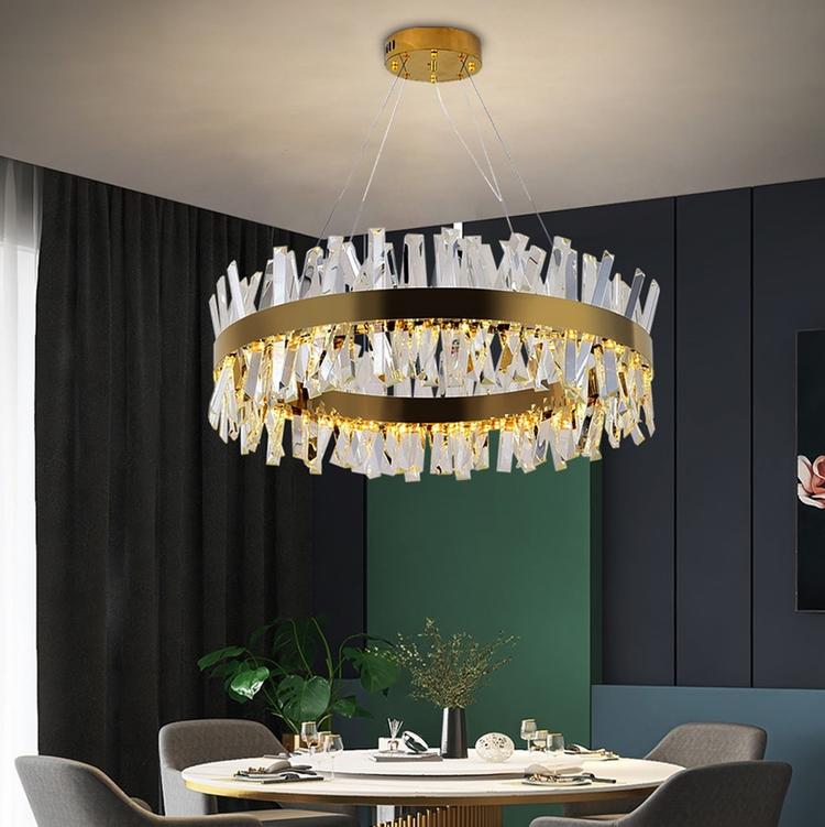 Olivia Arsen Crystal Round Chandelier