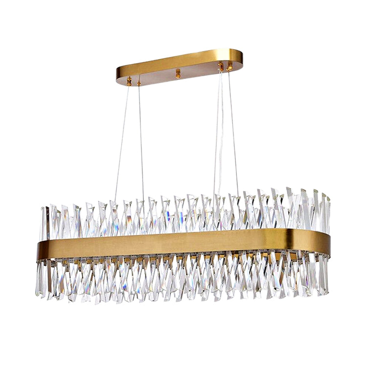 Olivia Arsenio Oval Crystal Chandelier