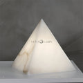 Alabaster Pyramid Table Lamp