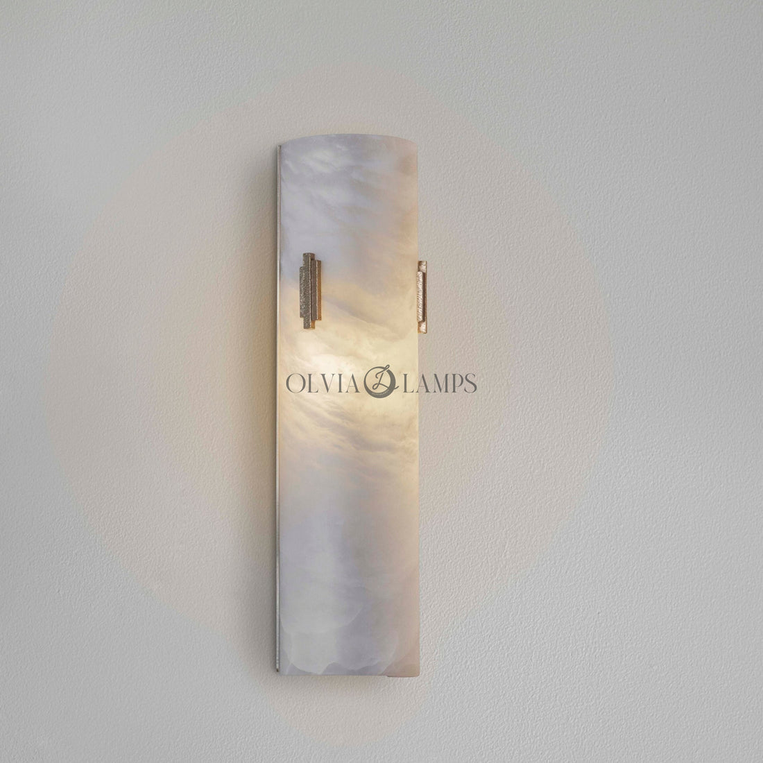 Alabaster Wall Light with Deco