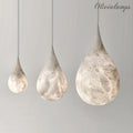 Alabaster Teardrop Single Pendant 7