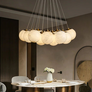 Olivia Alabaster Anne Ceiling Pendant 7/19 Lights