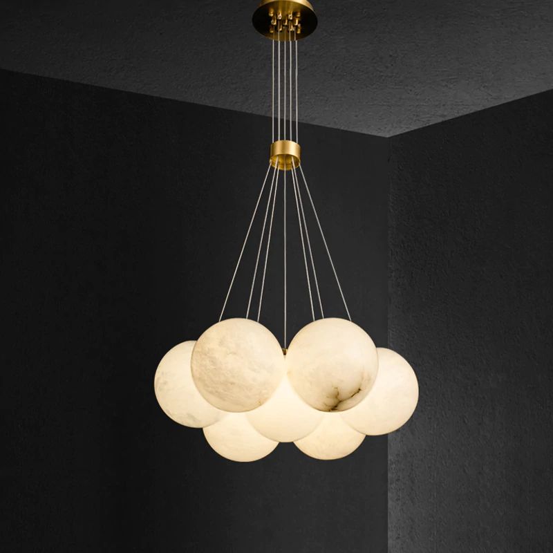 Olivia Alabaster Anne Ceiling Pendant 7/19 Lights