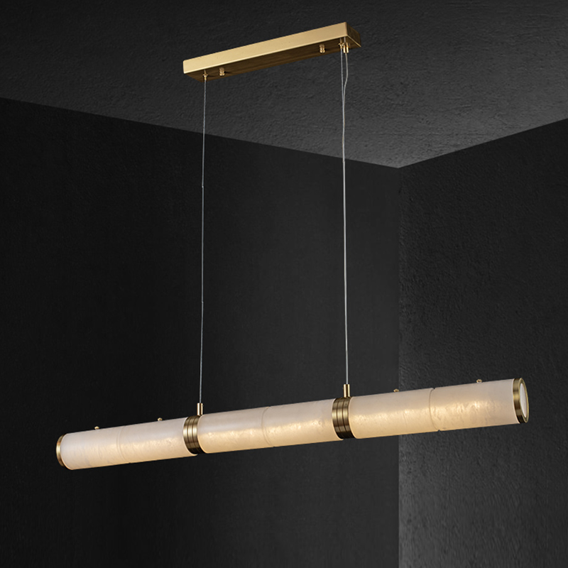 Olivia Alabaster Anne Art Linear Chandelier