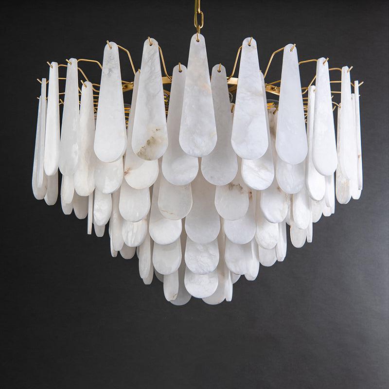 Olivia Alabaster Anne Foyer Art Chandelier