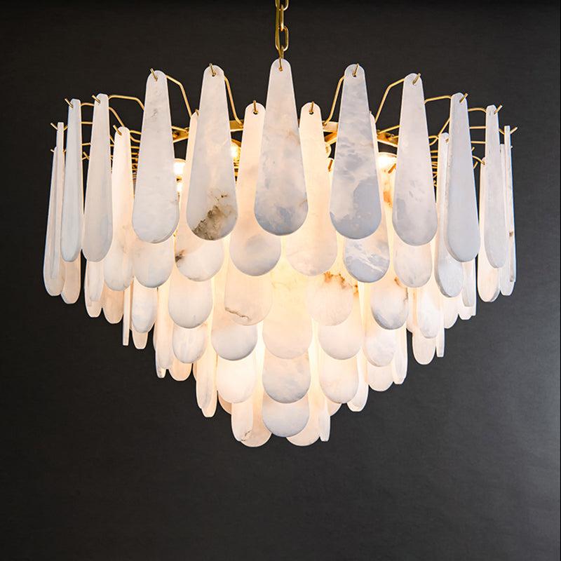 Olivia Alabaster Anne Foyer Art Chandelier