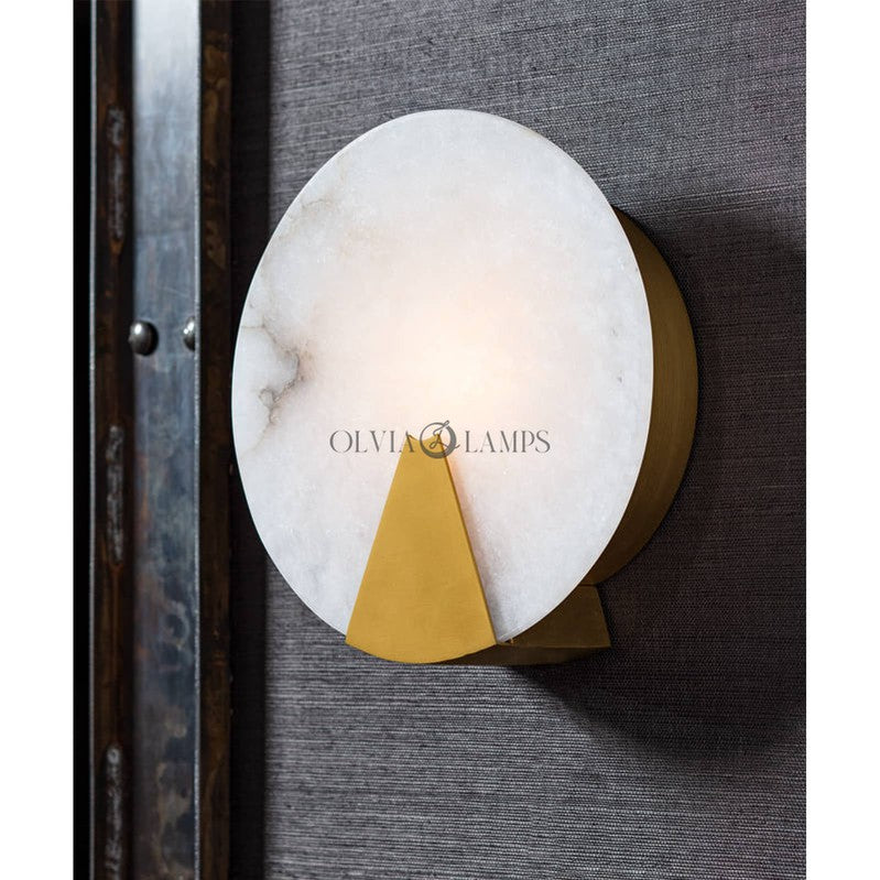 Alabaster Houston Sconce