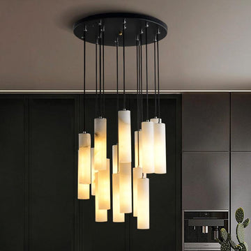 Olivia Alabaster Anne Modern Art Chandeliers