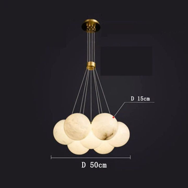 Alabaster Multi-lights Ceiling Pendant