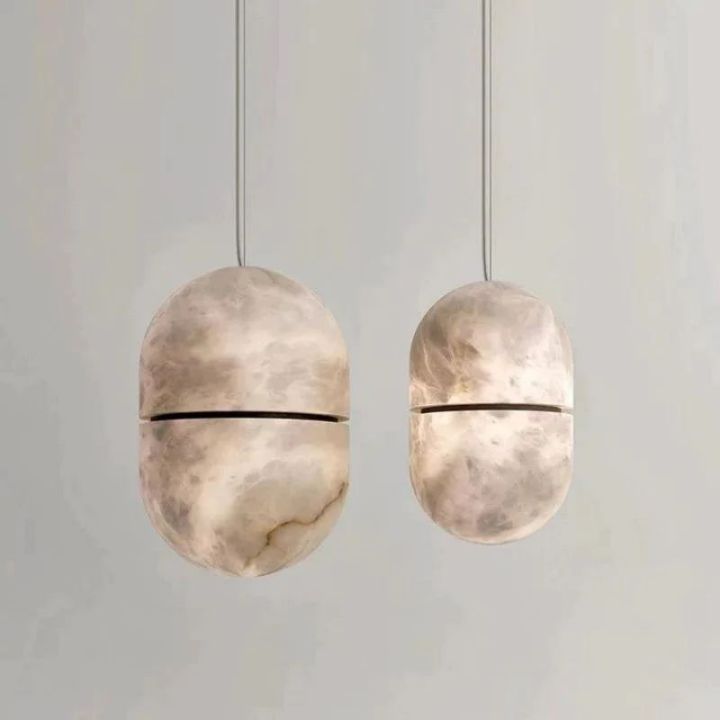 Alabaster Oval Pendant