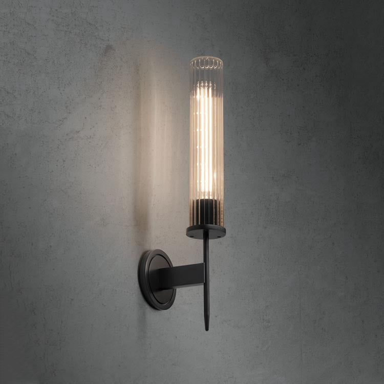 Olivia Candlestick Industrial Single Candle Wall Sconce