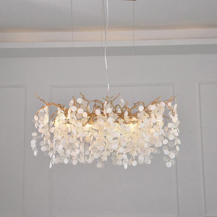 Olivia American Creative Brass Branch Chandelier