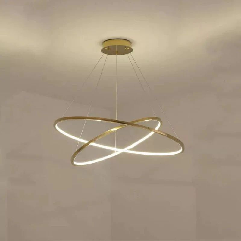 Amina Golden Rings Chandelier