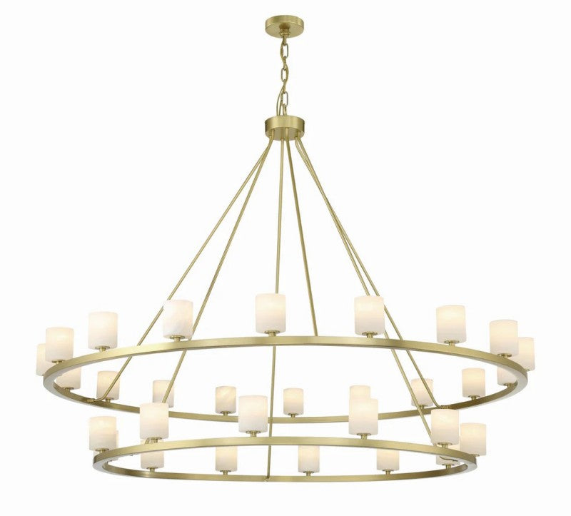 Agron 30 Light Alabaster Chandelier