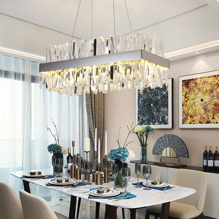 Olivia Arsenio Rectangular Crystal Chandelier