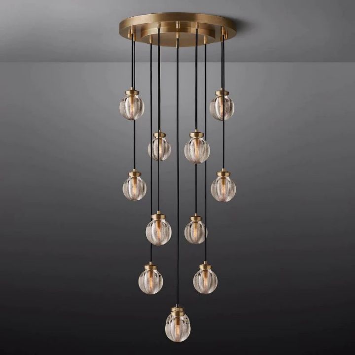 Pearls Spherical Modern Round Chandelier 22"