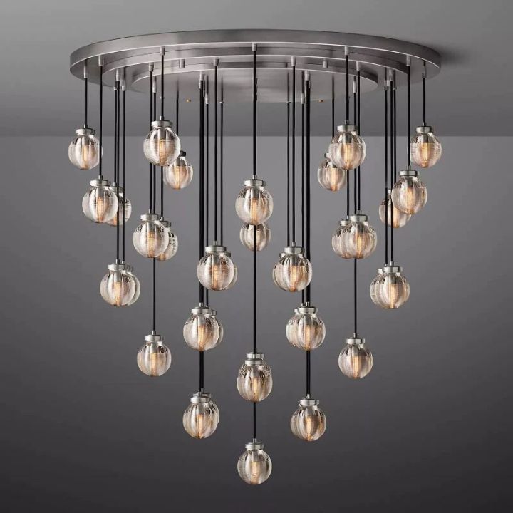 Pearls Spherical Modern Round Chandelier 48"