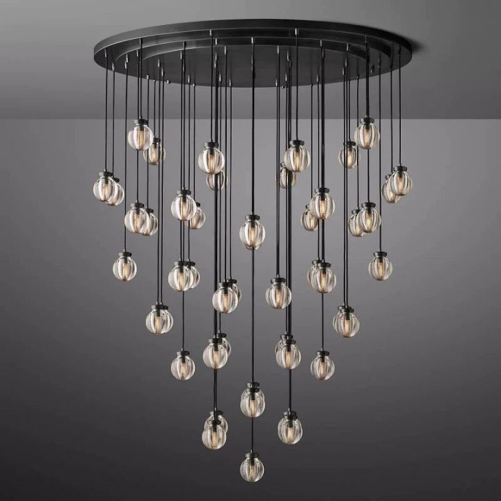 Pearls Spherical Modern Round Chandelier 60"