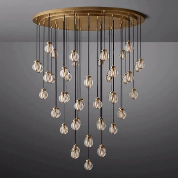 Pearls Spherical Modern Round Chandelier 60"