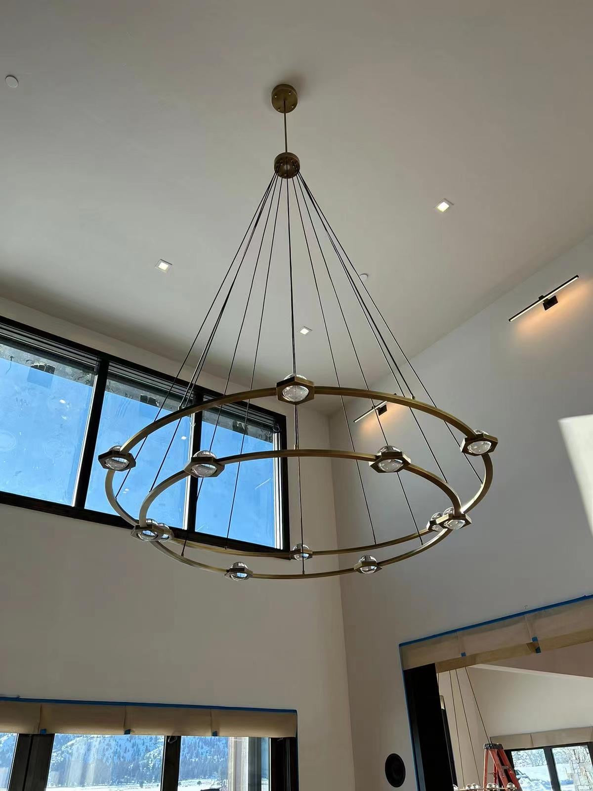 Eclatamt 2-Tier Round Chandelier 48'' 60"