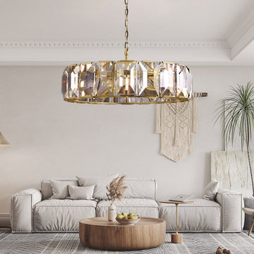 Olivia Harlow Crystal Round chandelier 43"