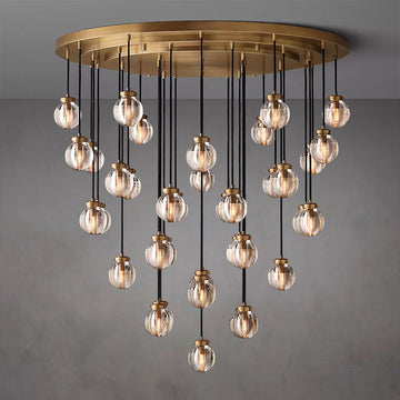 Olivia Pearls Round Chandelier 48"