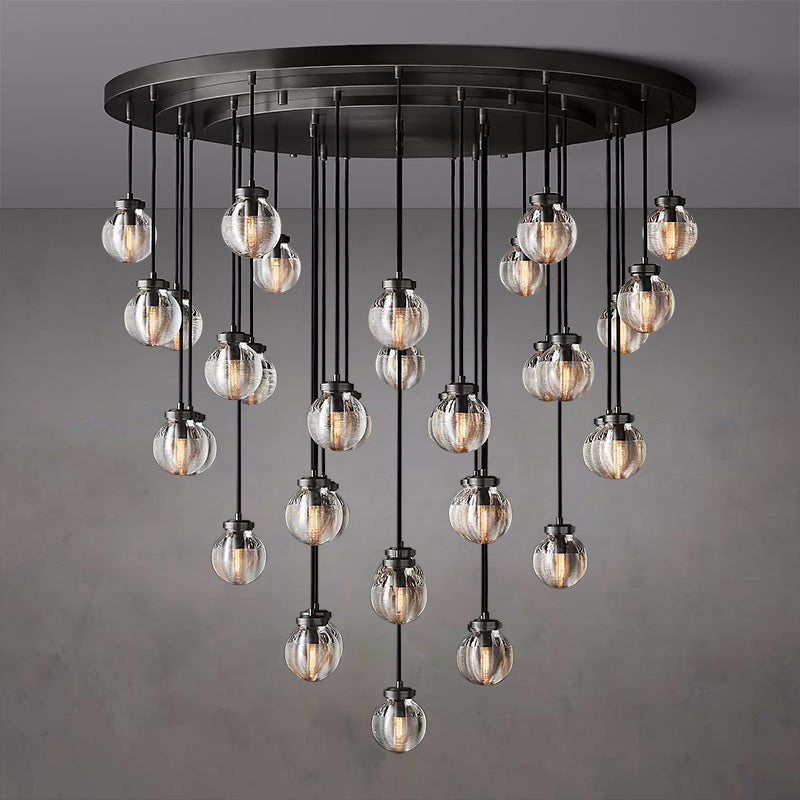 Olivia Pearls Round Chandelier 48"