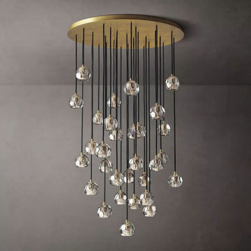 Boule De Cristal Cluster Round Chandelier 40"