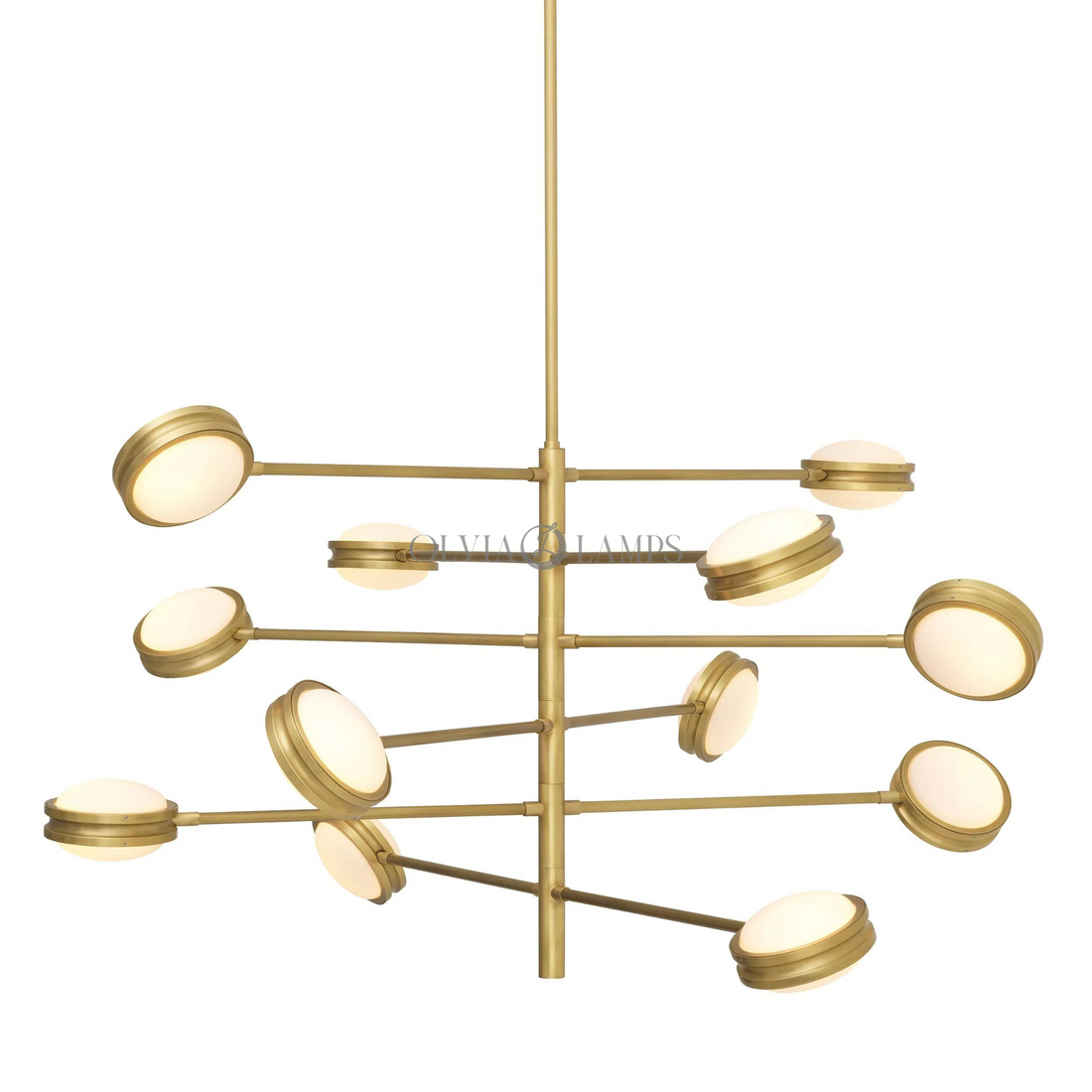 Blaize Modern Brass Chandelier