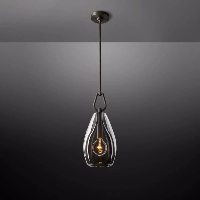 Olivia Modern Botanyst Flute Crystal Pendant Kitchen Pendants Light