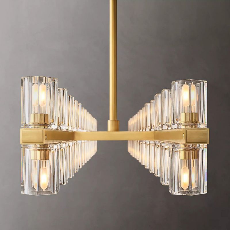 Beliy Crystal Rectangular Chandelier 54" chandeliers for dining room,chandeliers for stairways,chandeliers for foyer,chandeliers for bedrooms,chandeliers for kitchen,chandeliers for living room Rbrights   