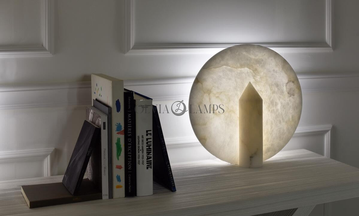 Clyde Alabaster Table Lamp