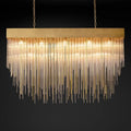 Cascada Blown Glass Square Chandelier 54