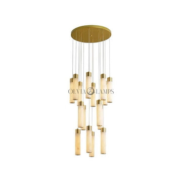 Celestial Alabaster Cascade Chandelier