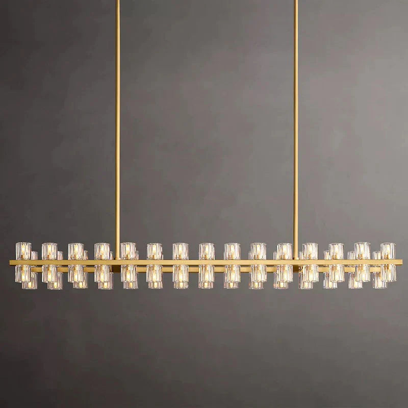 Olivia Arcachon Crystal Rectangular Chandelier48" 54" 72"