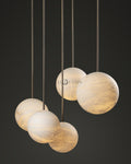 Alabaster Constellation Chandelier, Multi Pendant Light