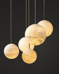 Alabaster Constellation Chandelier, Multi Pendant Light