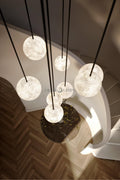 Alabaster Constellation Chandelier, Multi Pendant Light