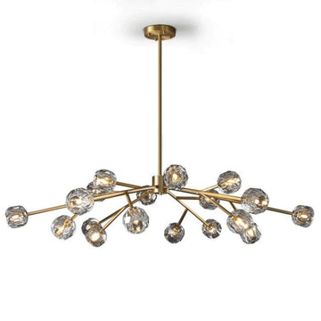 Boule De Cristal Glass Round Chandelier 60"