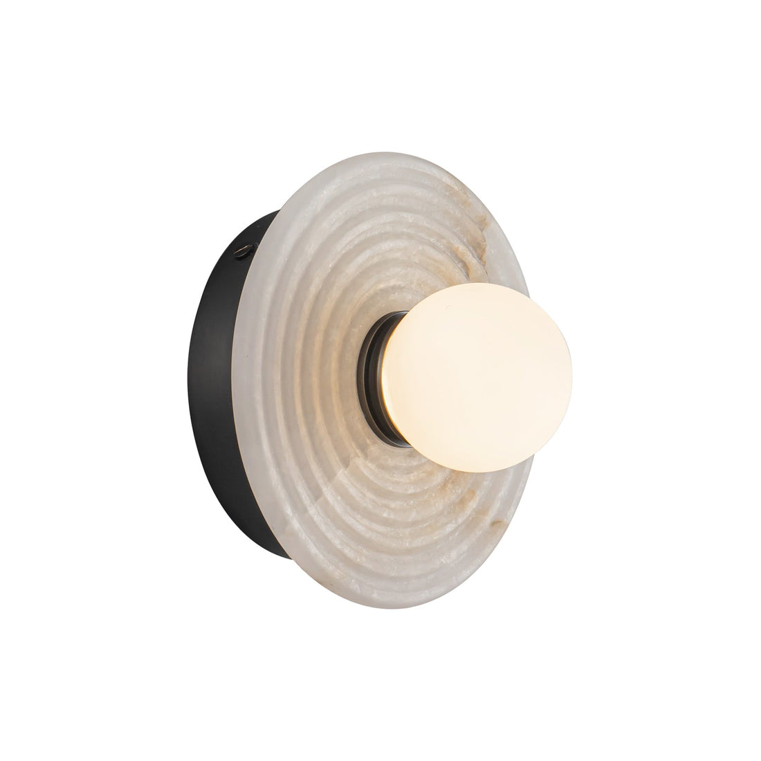 Dahlia Single Alabaster Wall Sconce