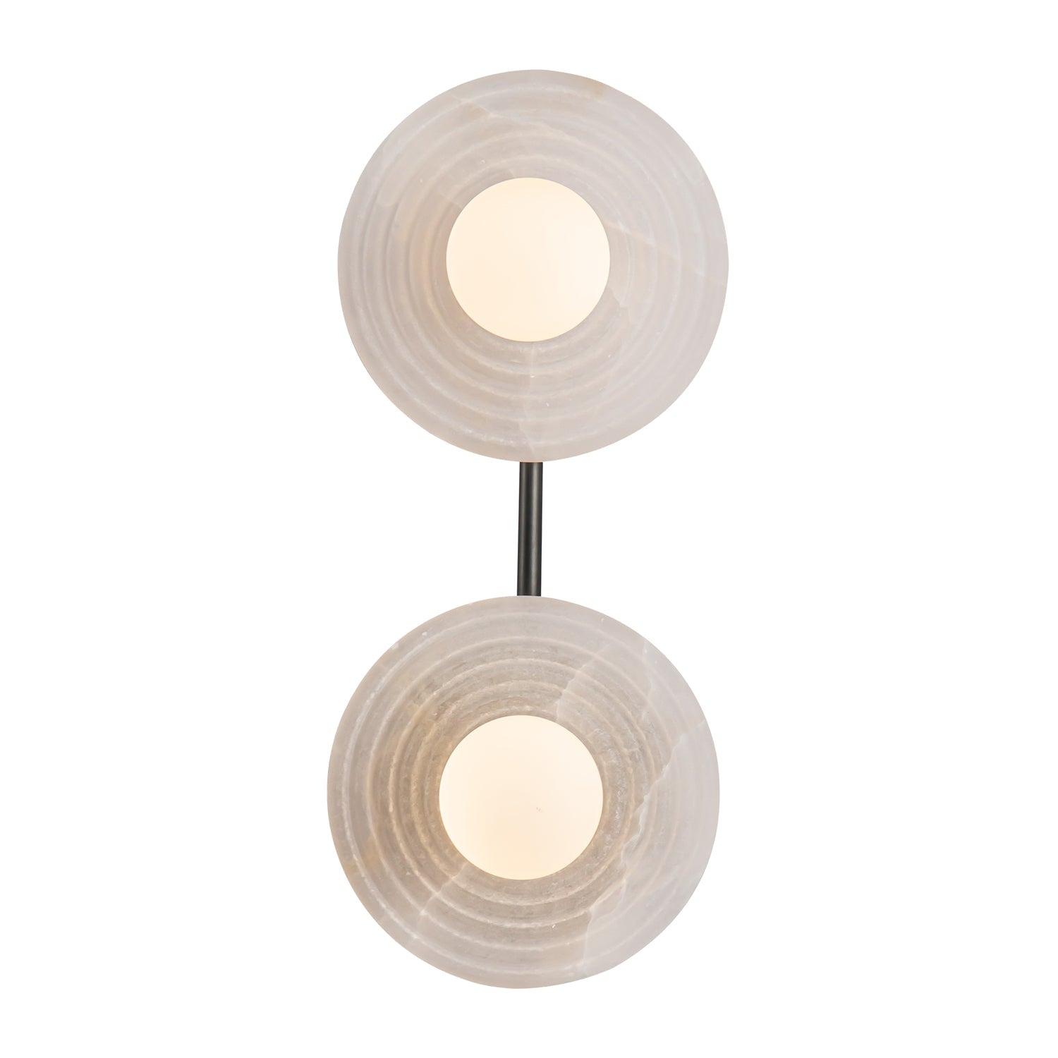 Dahlia Double Alabaster Wall Sconce