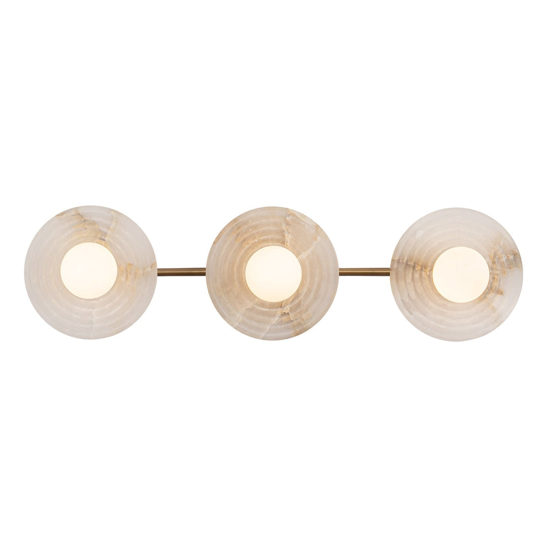 Dahlia Triple Alabaster Wall Sconce