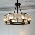 Decorative 6-Light Crystal Ceiling Chandelier D23.6