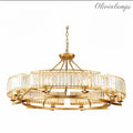 Decorative 10-Light Crystal Ceiling Chandelier D41.3