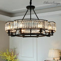 Decorative 8-Light Crystal Ceiling Chandelier D31.5